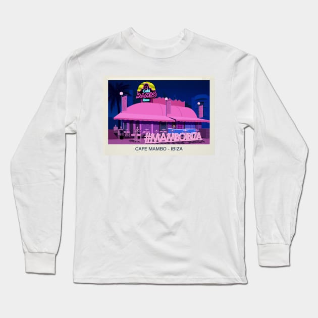 Cafe Mambo Nightclub Long Sleeve T-Shirt by brizzaleave